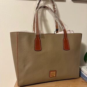Dooney & Bourke Tan Leather Tote Bag